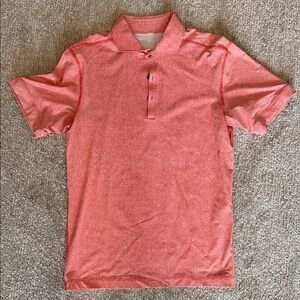 Lululemon Propel Polo | Linen Texture White Prince Red | Men's M